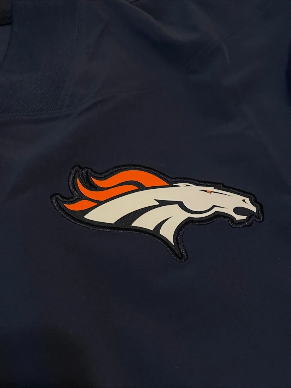 NWT NFL Denver Broncos Nike Sideline Dri-FIT Half-Zip Pullover - Navy Sz XL